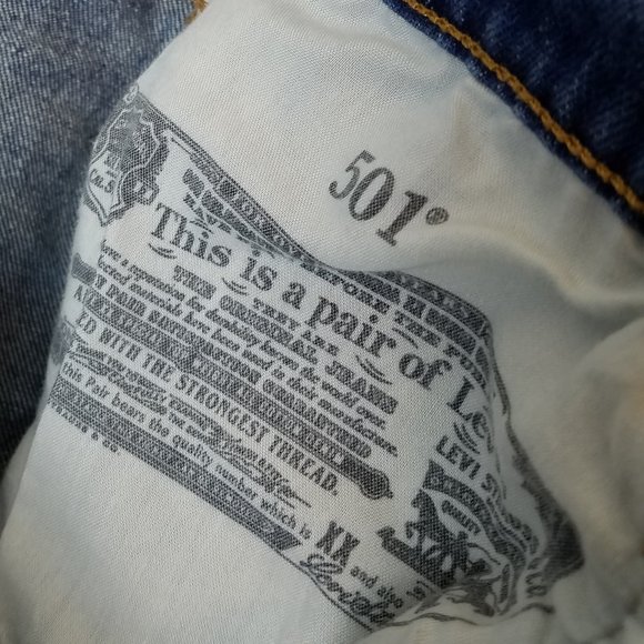 Levi's 501 Button Fly Cut Off's High Rise - 4 /27 - Picture 4 of 7